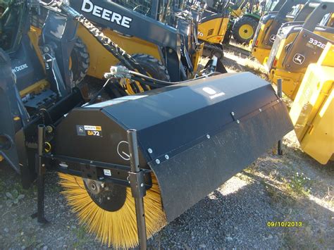 john deere skid steer broom|power brooms for skid steers.